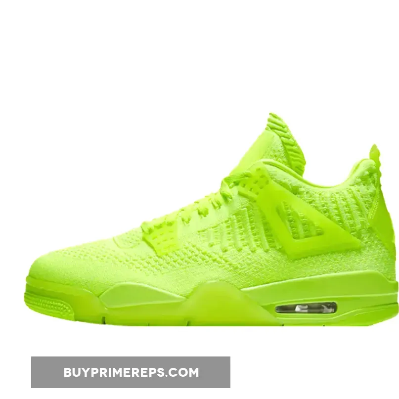 Air Jordan 4 Flyknit Volt/Volt-Black