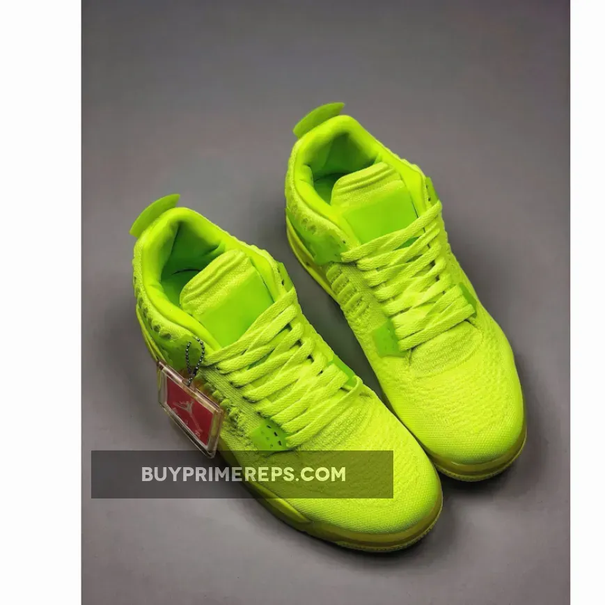 Air Jordan 4 Flyknit Volt/Volt-Black