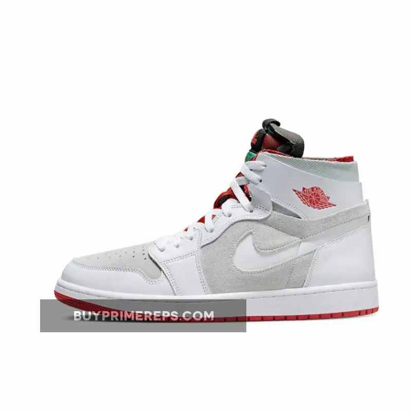 Air Jordan 1 Zoom CMFT ‘Hare’ White/Grey-Red