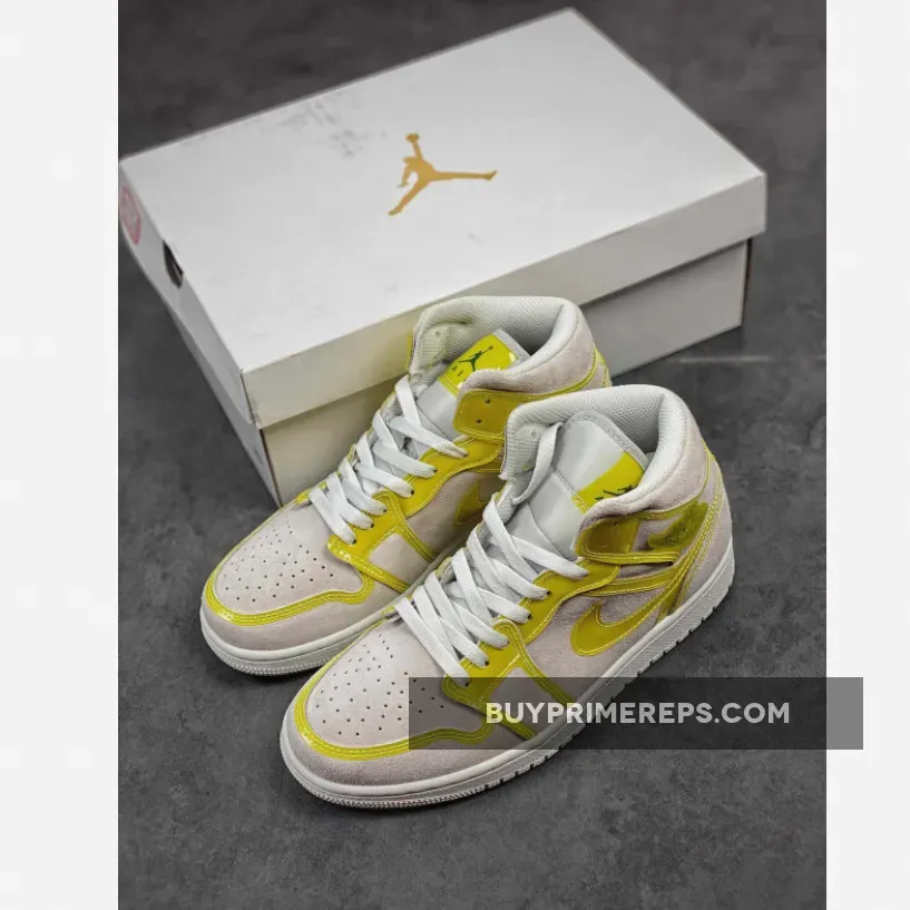 Air Jordan 1 Mid LX Off-White/Opti Yellow-White Air Jordan 1 Mid LX Off-White/Opti Yellow-White