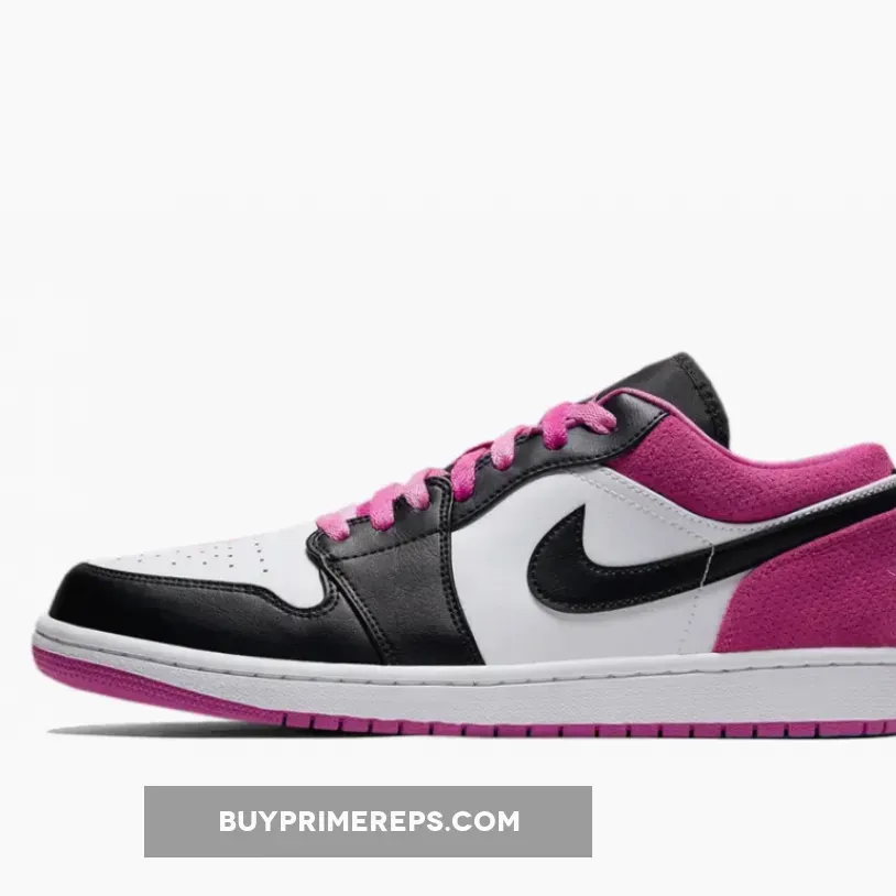 Air Jordan 1 Low Black/White-Magenta