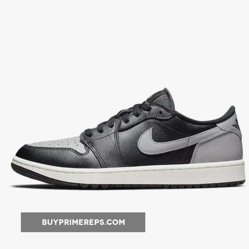 Air Jordan 1 Low Golf ‘Shadow’ Black/Sail-Medium Grey