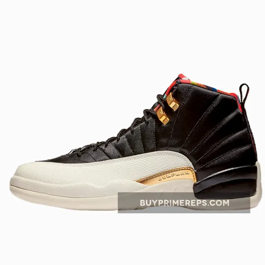 Air Jordan 12 ‘CNY’ Black/Sail-Metallic Gold-True Red