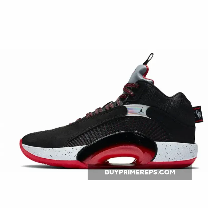 Air Jordan 35 Bred Black/Fire Red-Reflective Silver