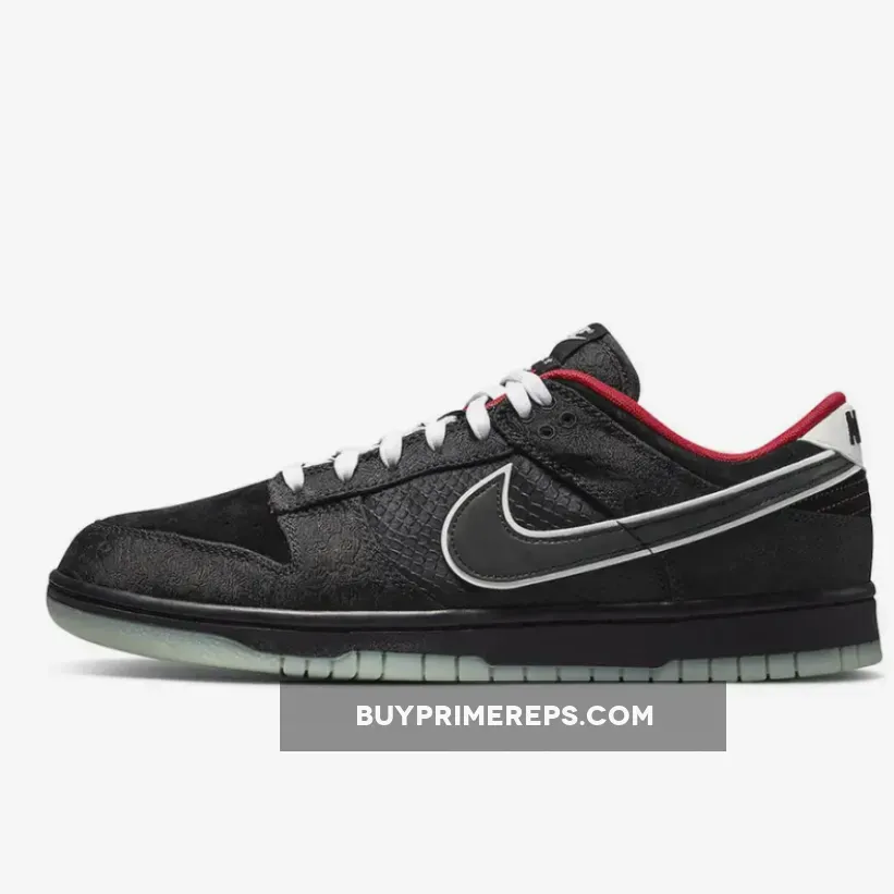 LPL x Nike Dunk Low Black/White-Bright Crimson