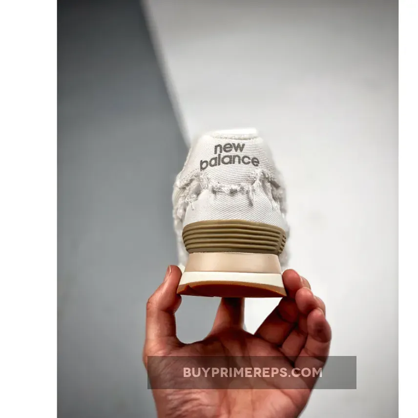 Miu Miu x New Balance 574 Denim White
