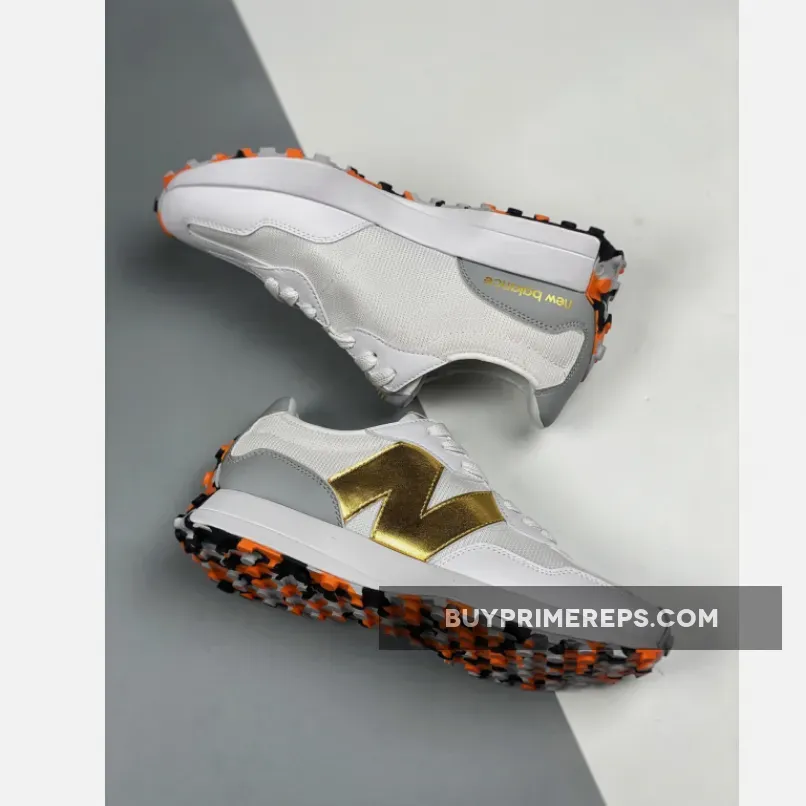 New Balance 327 White Gold Grey