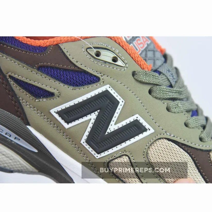 New Balance 990v3 MiUSA Teddy Santis Khaki Orange