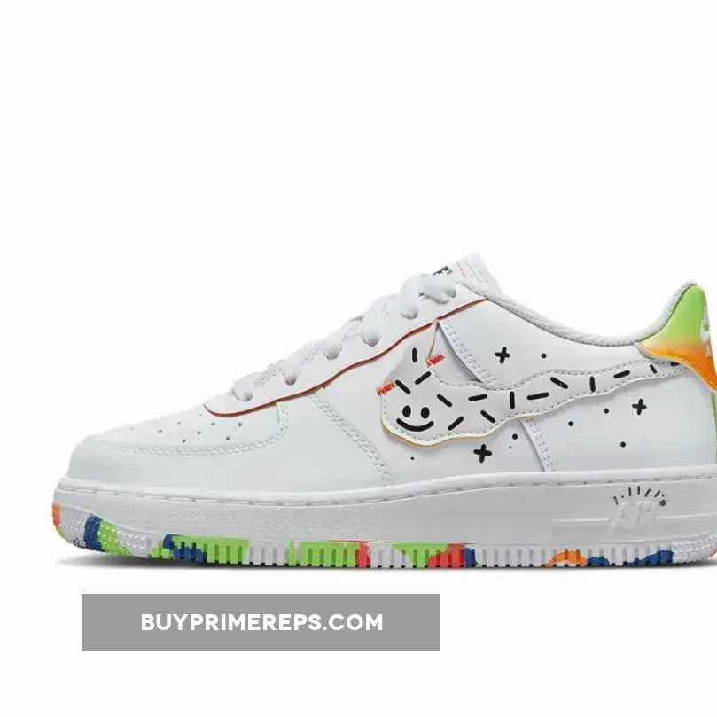 Nike Air Force 1 Low Doodles White/Orange-Green