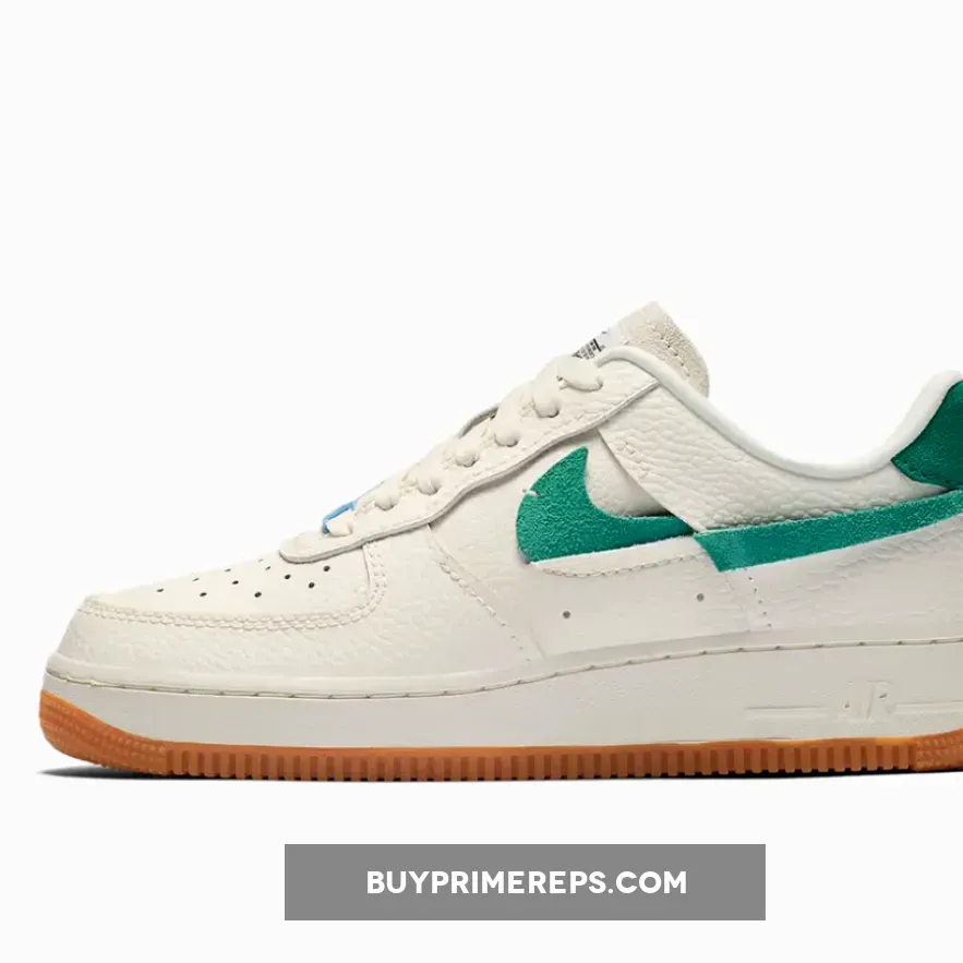 Nike Air Force 1 ‘Vandalized’ Sail/Green-Light Blue