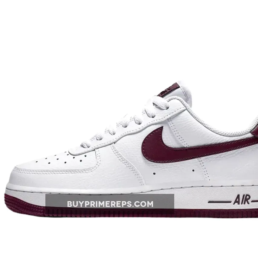Nike Air Force 1 White Burgundy