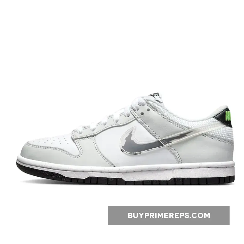 Nike Dunk Low ‘Glitch Swoosh’ White/Grey