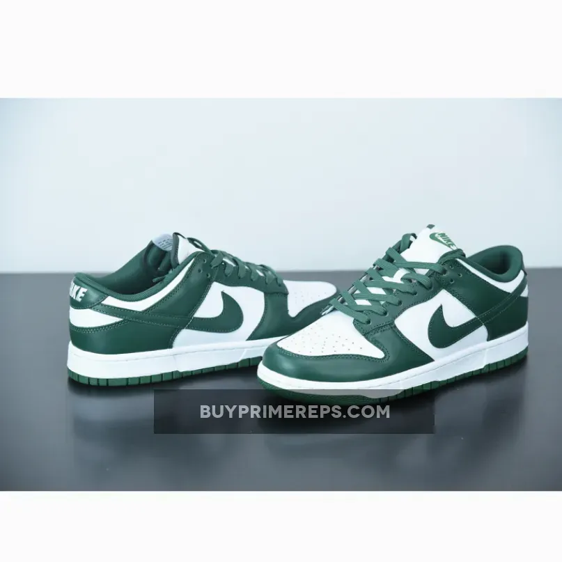 Nike Dunk Low White/Team Green-White-Total Orange