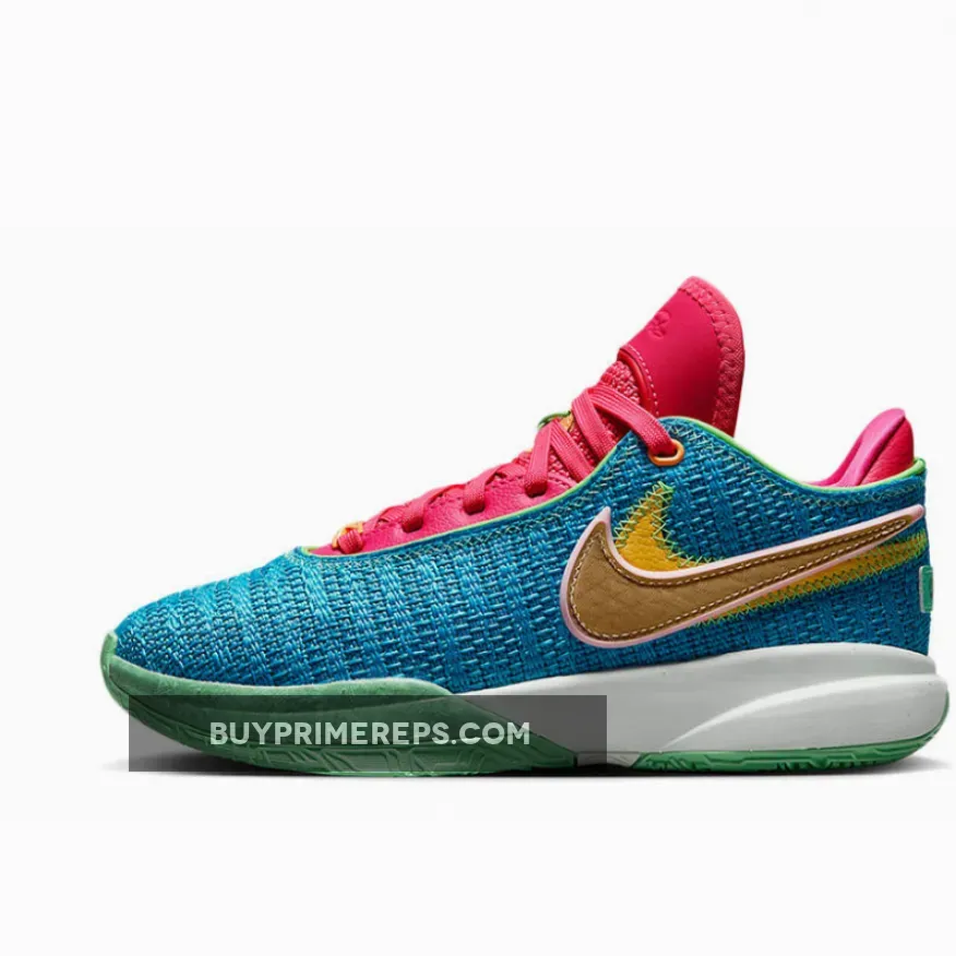 Nike LeBron 20 Laser Blue/Multi-Color-Hyper Pink-Green