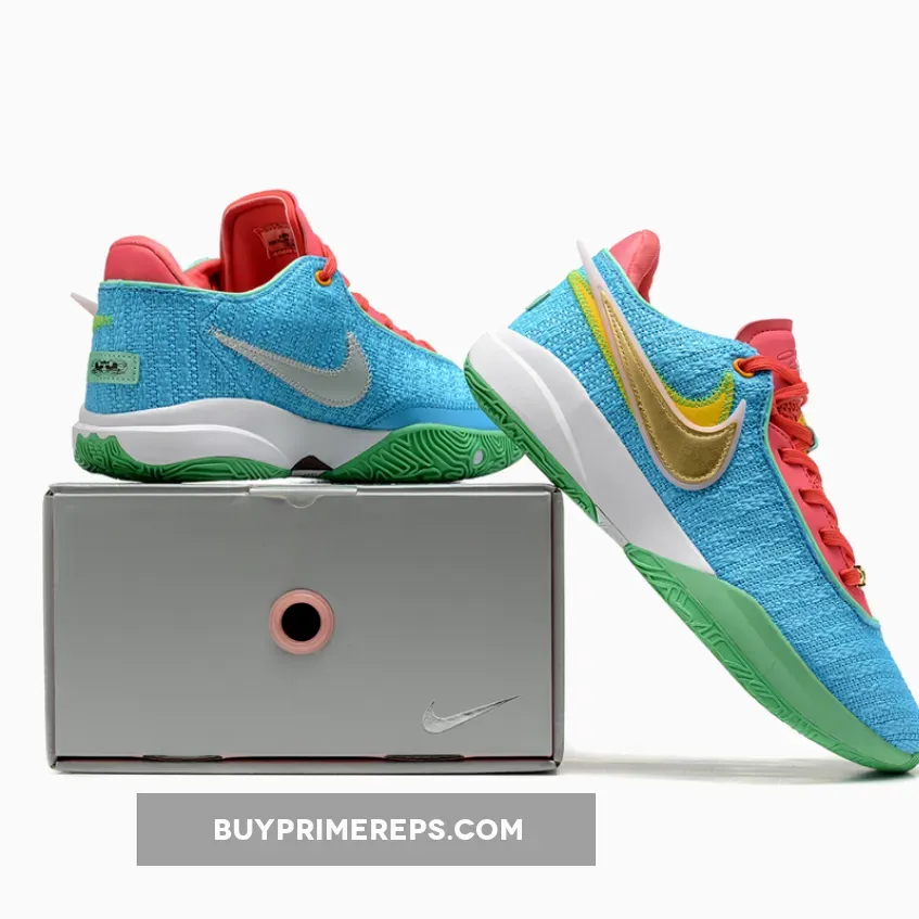 Nike LeBron 20 Laser Blue/Multi-Color-Hyper Pink-Green