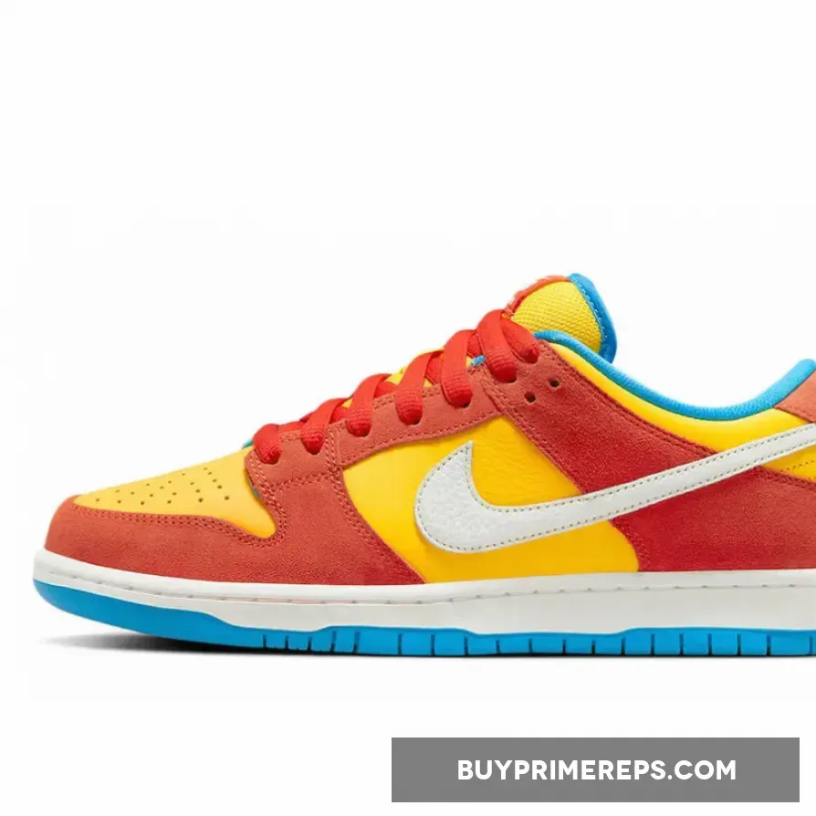 Nike SB Dunk Low ‘Bart Simpson’ Habanero Red/White-Blue Hero