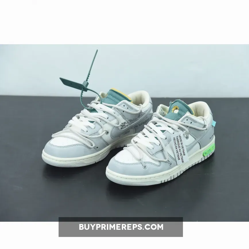 Off-White x Nike Dunk Low "Lot 42 of 50" Sail/Grey Off-White x Nike Dunk Low "Lot 42 of 50" Sail/Grey