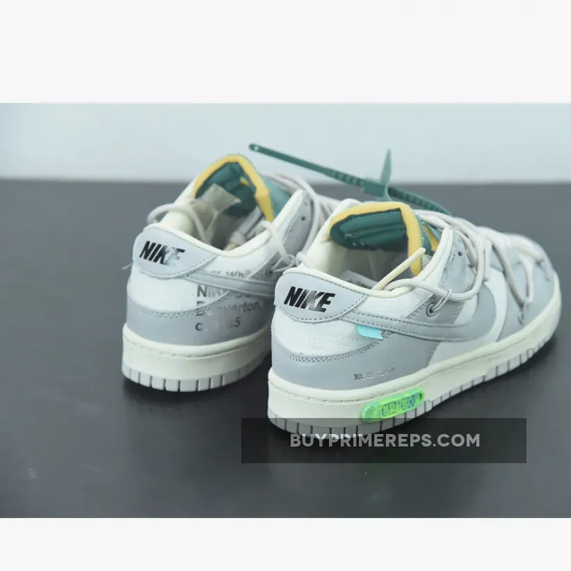 Off-White x Nike Dunk Low "Lot 42 of 50" Sail/Grey Off-White x Nike Dunk Low "Lot 42 of 50" Sail/Grey