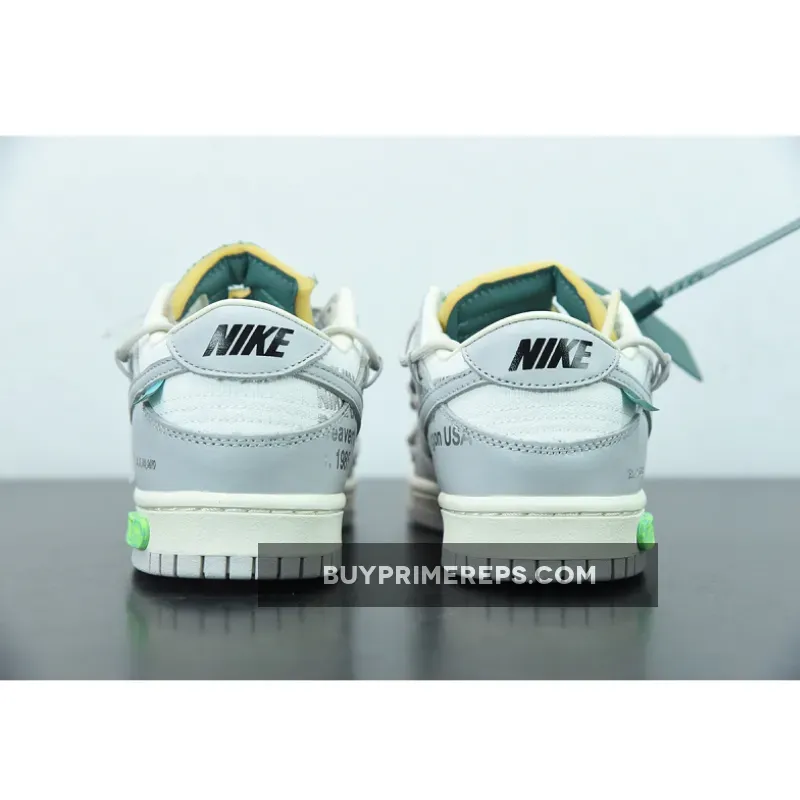 Off-White x Nike Dunk Low "Lot 42 of 50" Sail/Grey Off-White x Nike Dunk Low "Lot 42 of 50" Sail/Grey