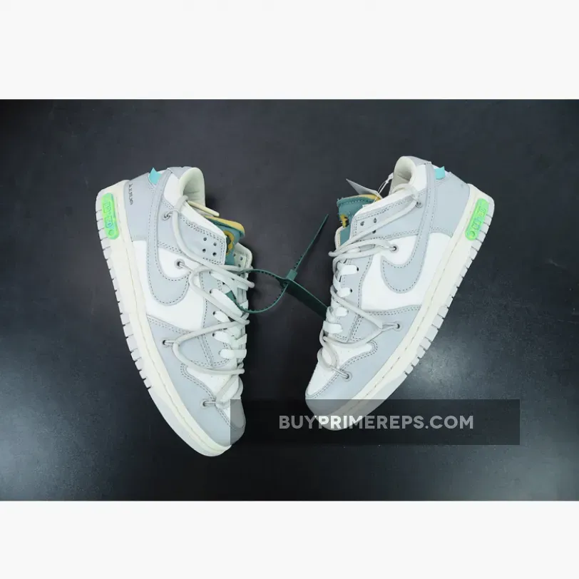 Off-White x Nike Dunk Low "Lot 42 of 50" Sail/Grey Off-White x Nike Dunk Low "Lot 42 of 50" Sail/Grey