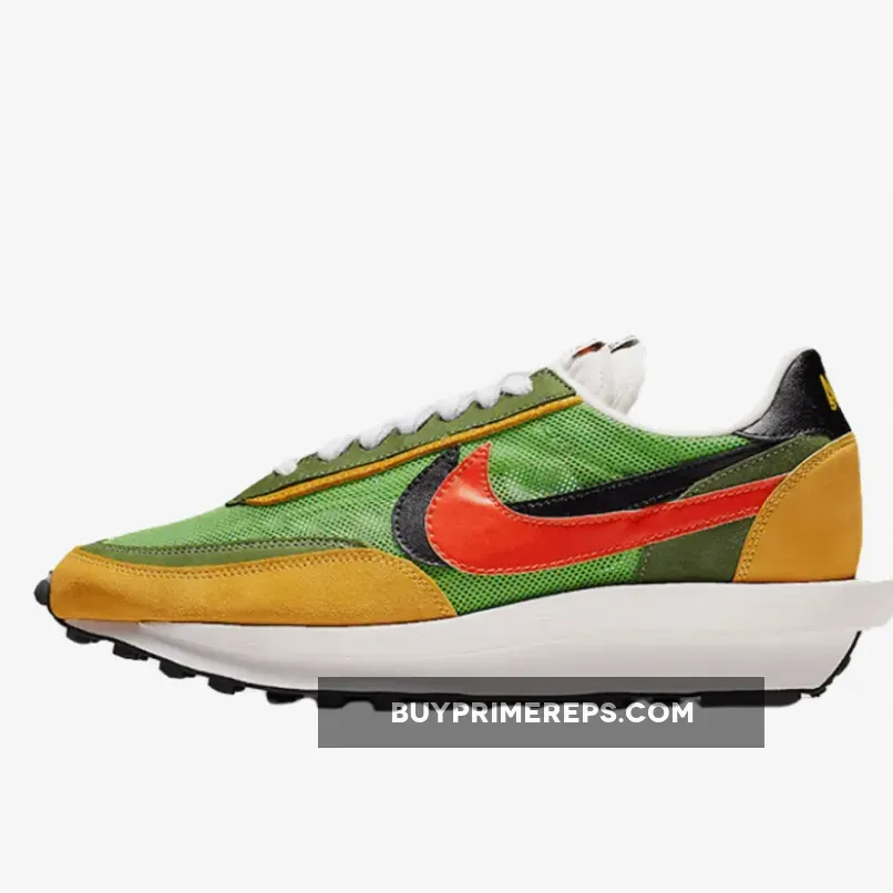 Sacai x Nike LDV Waffle Daybreak Green Gusto/Black-Varsity Maize-Safety Orange