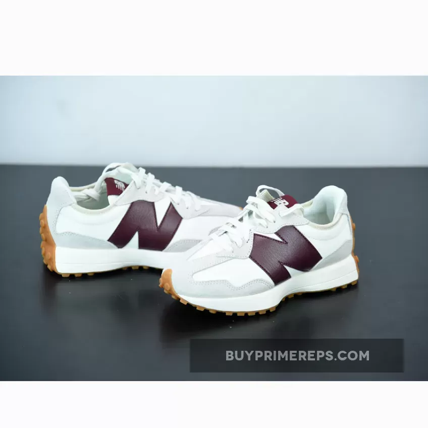 STAUD x New Balance 327 White Grey Brown STAUD x New Balance 327 White Grey Brown
